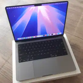 Macbook m1 pro 14 inch 2021 ram 16gb ssd 512gb fullset mulus