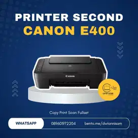 Jual Printer Canon Pixma E400 All In One Fullset Second Like New Print