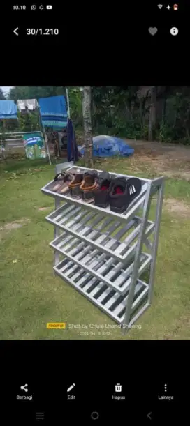 Rak sepatu, sandal & rak helm