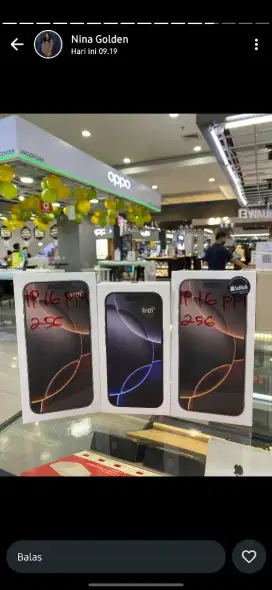 Iphone 16 pm 256