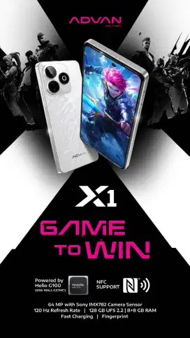 ADVAN X1 RAM 8+8gb ROM 128gb