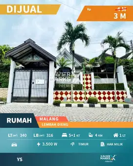 e077 Rumah Siap Huni Turun Harga Drastis di Lembah Dieng Malang