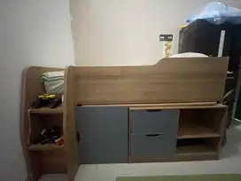 Lemari kasur + meja belajar