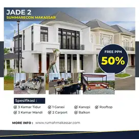 Rumah Ready Siap Huni di Jade Summarecon Makassar Fasilitas Lengkap