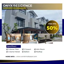 Rumah Cantik & Mewah Attic di Summarecon Makassar dekat Bandara