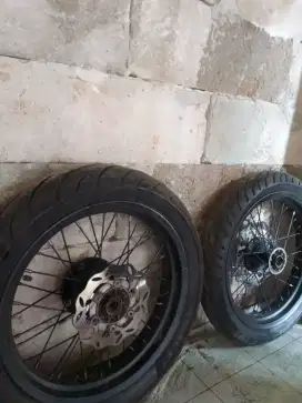 Jual velg set ban KLX Supermoto