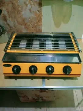 Kompor Bakaran Sosis 4 tungku dan selang kompor