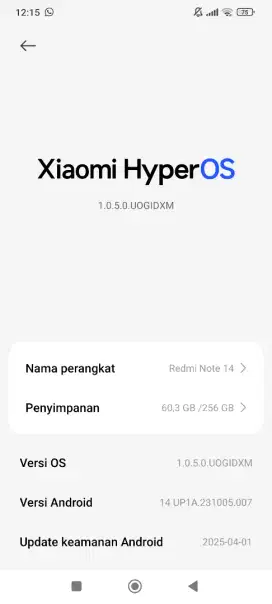 Redmi note 14 8/256