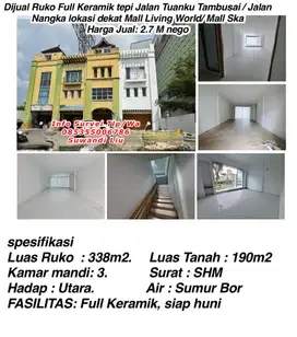 JUAL RUKO JL TAMBUSAI NANGKA MALL LIVING WORD DAN SKA