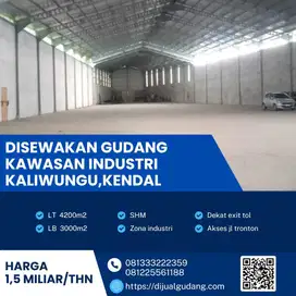 Disewakan gudang lokasi Kaliwungu Kendal 4200m aset terbaik solo raya