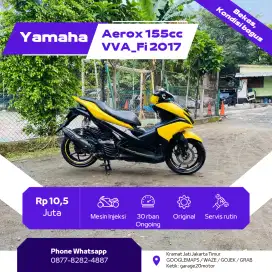 Yamaha Aerox 155cc VVA_Fi Blue core tahun 2017 Pajak Panjang