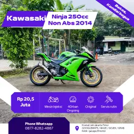 kawasaki Ninja 250cc Non Abs Fi Tahun 2014 Pajak Off