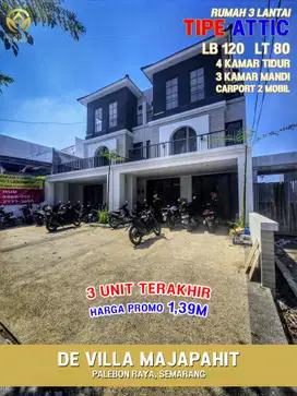 Rumah mewah 3 lantai palebon raya pedurungan kota semarang