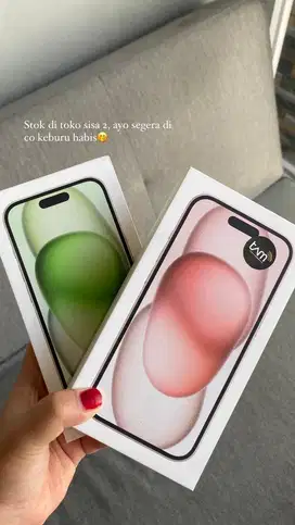 iPhone 15 256gb NEW pink & green