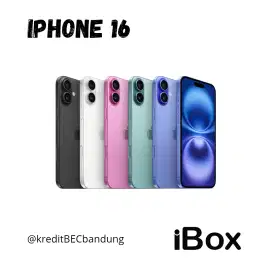 IPHONE 16 128GB GARANSI IBOX Bisa Cash/Cicilan Promo DP 0 Bunga 0%