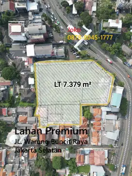 Lahan Premium Komersial BAWAH NJOP Jl. Warung Buncit, Jakarta Selatan