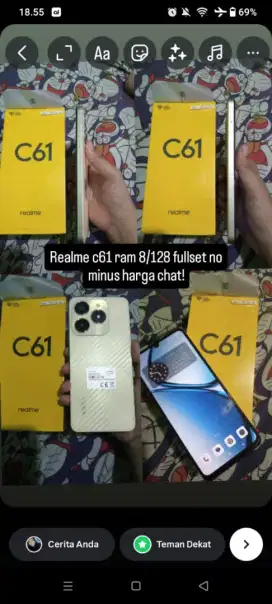 Realmi c61 8+8/128