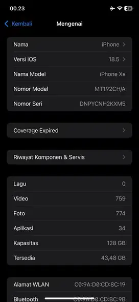 Iphone XR blue 128Gb