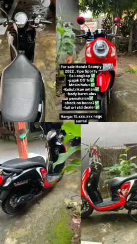 Scoopy 2022 tipe sporty