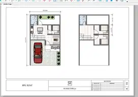 Jual rumah baru 2 lantai inden 4 bulan medokan ayu rungkut