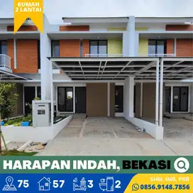 Rumah dijual Murah 2 Lt. Harapan Indah, Bekasi 11 menit Tol Cakung,SHM
