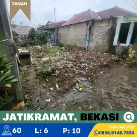 Tanah dijual Murah, Siap Bangun, Jatikramat dekat Tol Jatibening, SHM