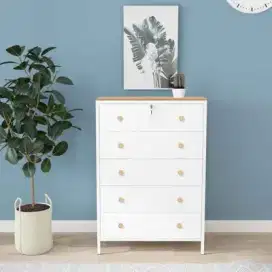Alana drawer Selma lemari bahan besi tebal dan kokoh
