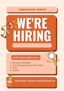 Staff Admin dan Finance