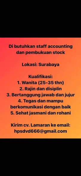 Lowongan Administrasi