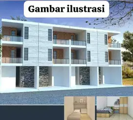 Jual rumah kos 3 lantai di perumahan ikip gunung anyar rungkut