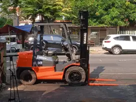 Forklift Toyota 3 ton tahun 2020 1Dz-2 matic seperti baru siap kerja