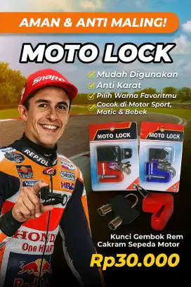 Kunci Gembok Rem Cakram Sepeda Motor