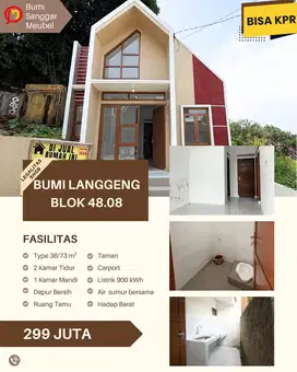 Rumah Model Scandinavian di BSM Bumi Langgeung bisa KPR Bank