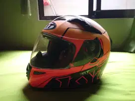 Helm motor Full Face KYT K2 Rider / K2R Super Fluo