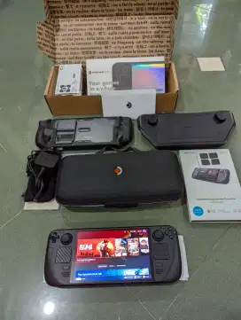 Steamdeck oled 1tb full aksesoris dan game