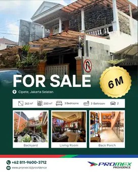 Judul: Hunian Nyaman 2 Lantai di Cipete – Lokasi Strategis, Harga Mena