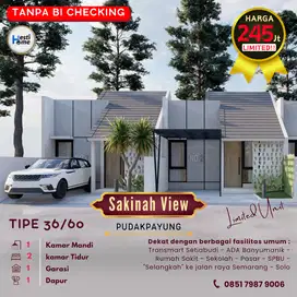 Sakinah View Pudakpayung Rumah Tanpa BI Checking Hanya 200Jutaan