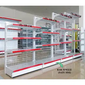 Rak Minimarket Rak Toko Tinggi 120, 150, 180, dan 200 cm