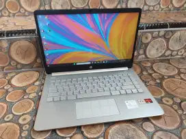 Hp 14s athlon gold quadcore ram 8gb ssd 512gb kibot berlampu vgatinggi
