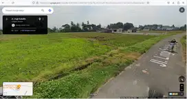 DIjual tanah sawah dekat rencana JLU ( Jalan LIngkar Utara )
