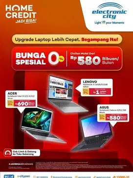 Cicilan Laptop mulai 1 jutaan