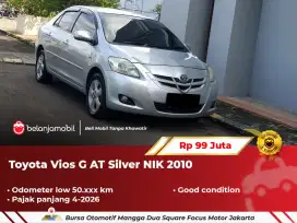 [ LOW KM 50RB ] Toyota Vios 1.5 G AT Silver 2010 2011
