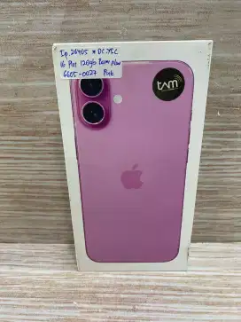 Di jual HP NEW IPHONE 16 PLUS 128GB warna PINK