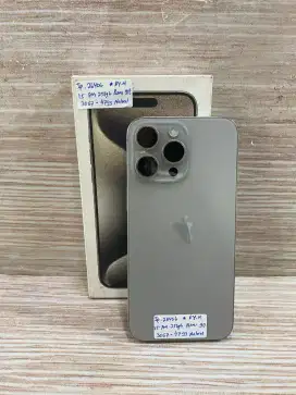 Di jual HP IPHONE 15 PRO MAX warna NATURAL 256GB