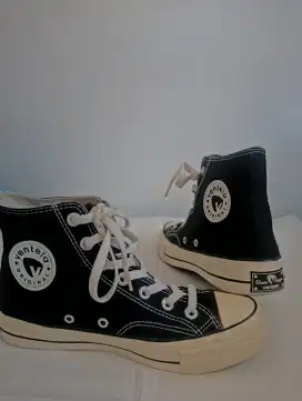 prelove sepatu ventela back to 70's high black/natural