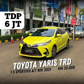 TDP 6 Juta Toyota Yaris 1.5 Trd Sportivo Cvt A/T Nik.2021