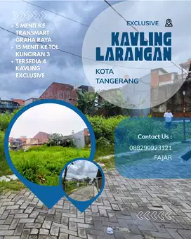 DIJUAL TANAH KAVLING DI PINANG, KOTA TANGERANG