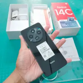 Redmi 14C 6/128 Hitam Metalic Midnight Black Xiaomi 14 C HP Android