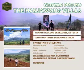 tanah shm di bogor bisa di bangun Villa atau hunian view pegunungan