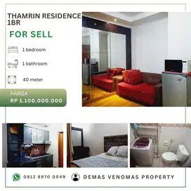 Dijual Apartement Thamrin Residence 1 BR Furnished Tower A Mid Floor